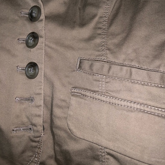 DKNY Jeans Olive Buttoned Olive Blazer. Size small - Picture 3 of 4